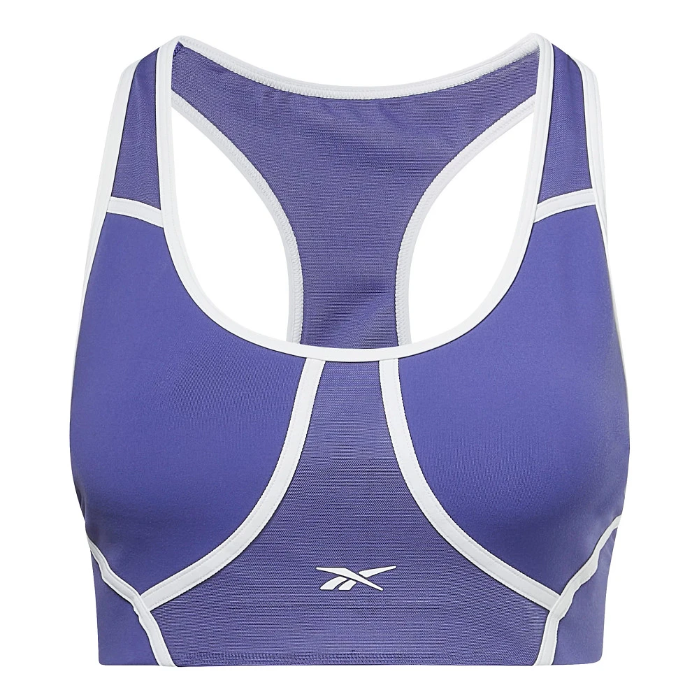 Women's Reebok Lux Racer Padded Colorblocked Bra - Image 7