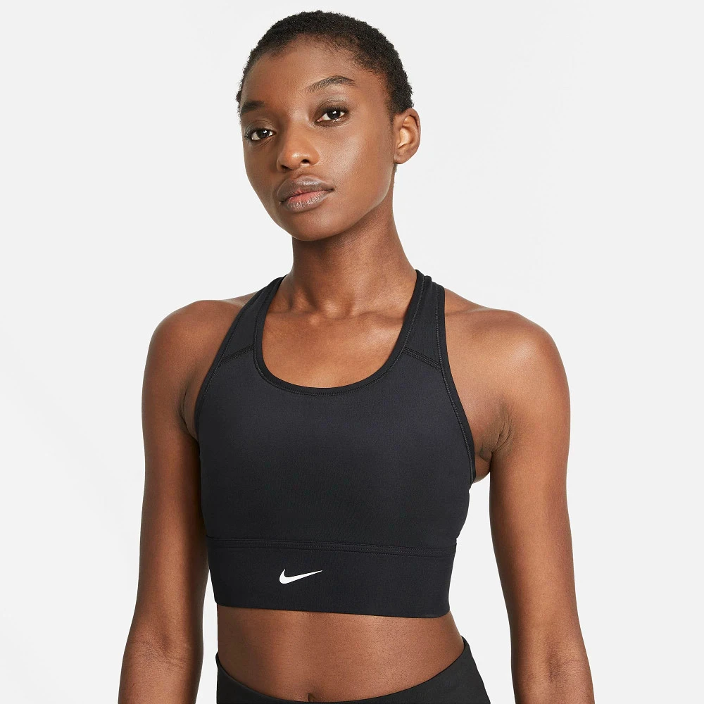 Women's Nike Dri-FIT Swoosh Longline Bra - Image 4