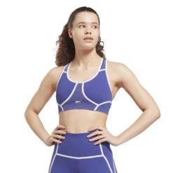 Women's Reebok Lux Racer Padded Colorblocked Bra