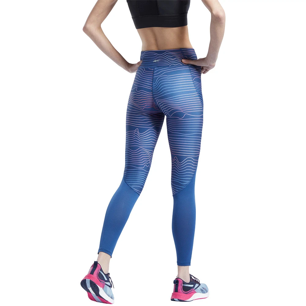 Women's Reebok Running Printed Leggings - Image 2
