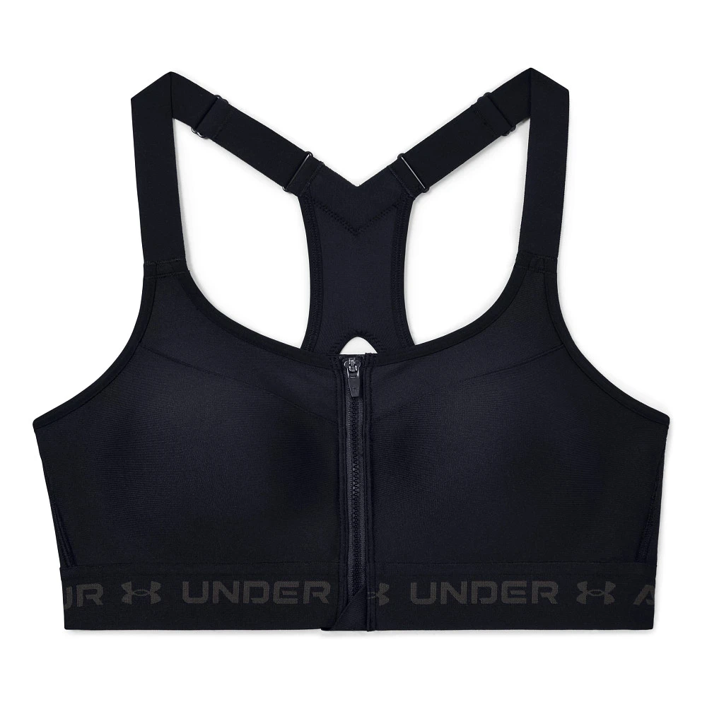 Women's Under Armour High Crossback Front Zip Sports Bra - Image 3