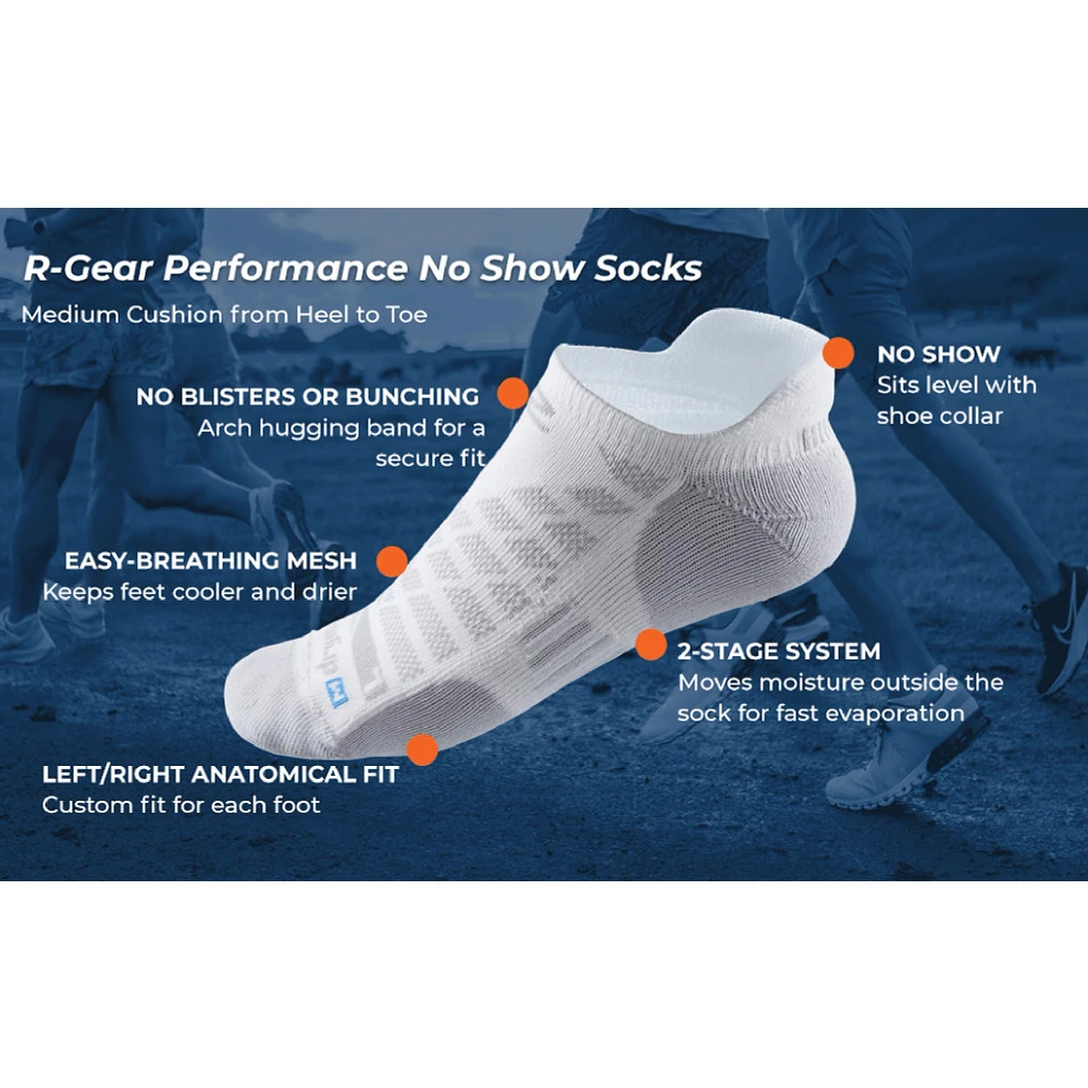 R-Gear Drymax Medium Cushion No Show 3 Pack Socks - Image 4