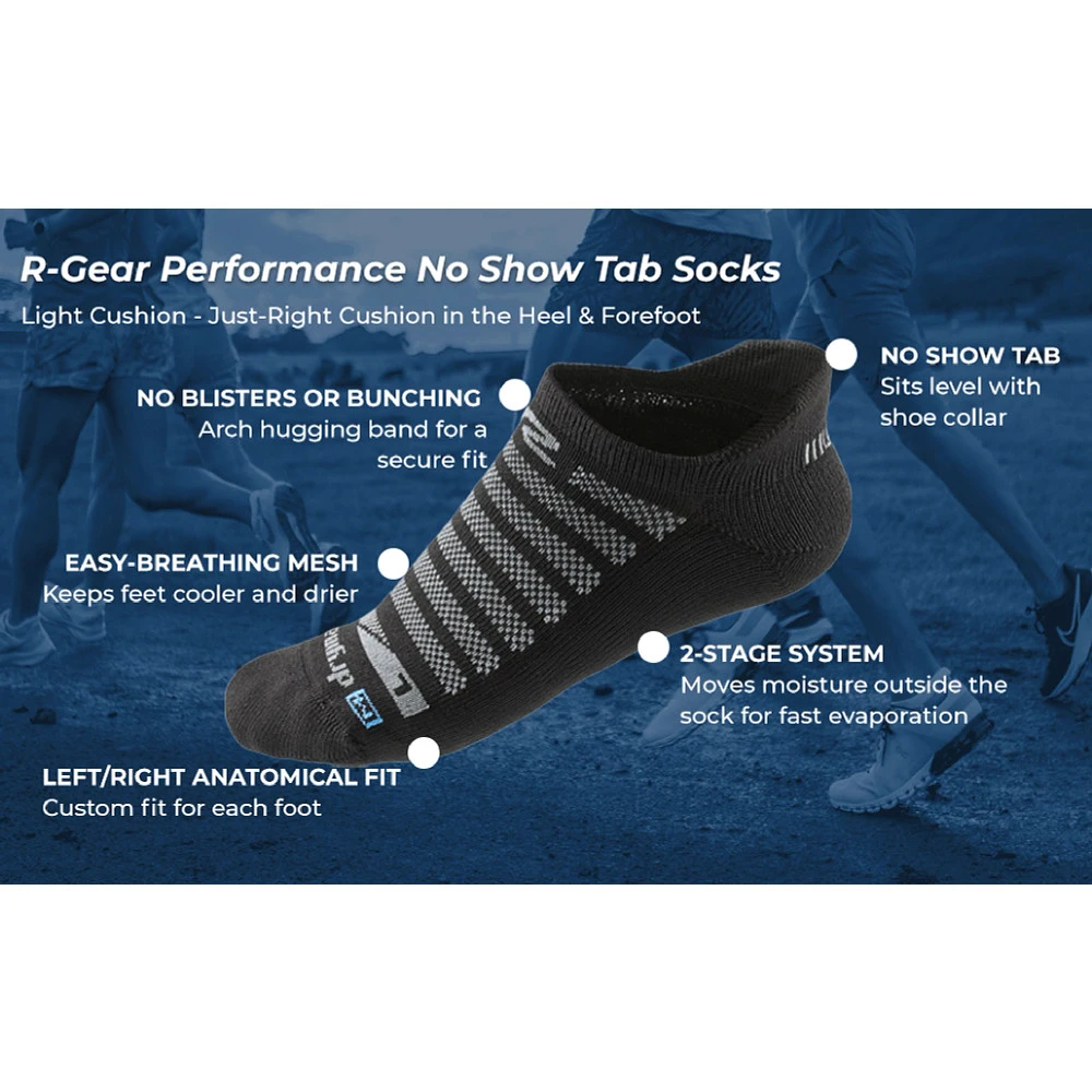 R-Gear Drymax Light Cushion No Show Tab 3 Pack Socks - Image 7