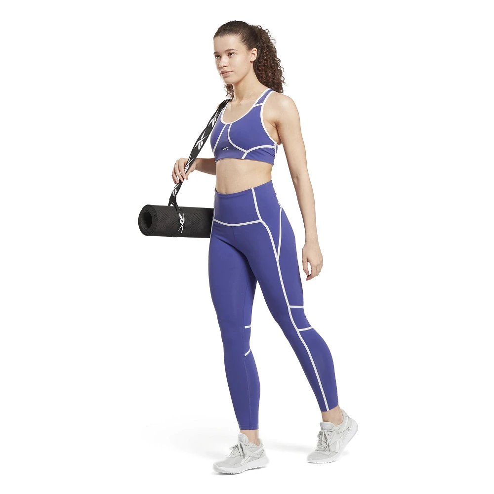 Women's Reebok Lux Racer Padded Colorblocked Bra - Image 3