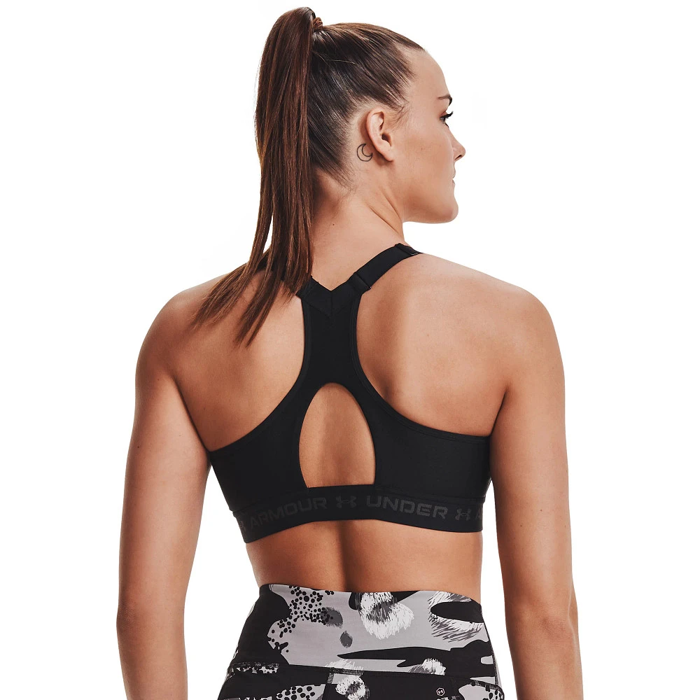 Women's Under Armour High Crossback Front Zip Sports Bra - Image 2