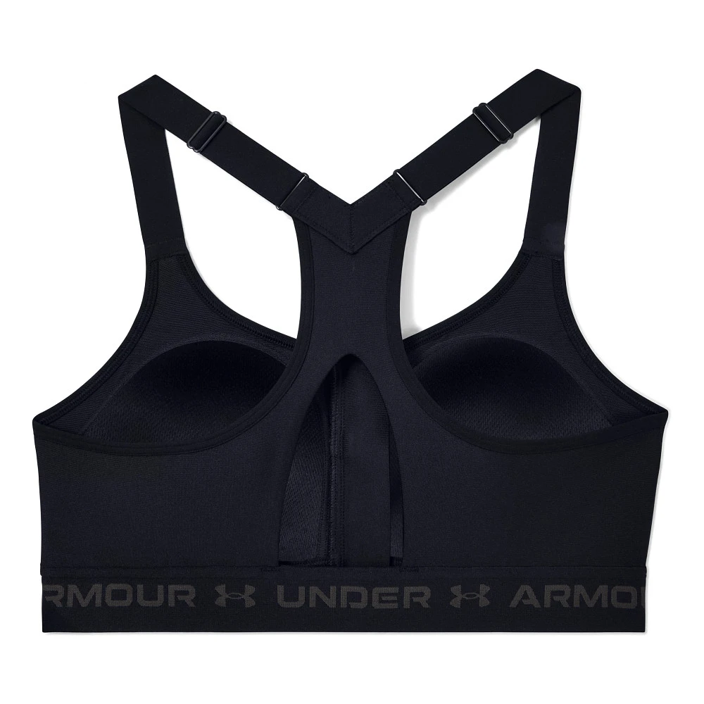 Women's Under Armour High Crossback Front Zip Sports Bra - Image 4